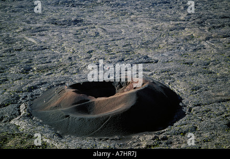 Parasitäre Krater, Piton De La Fournaise, Reunion Stockfoto