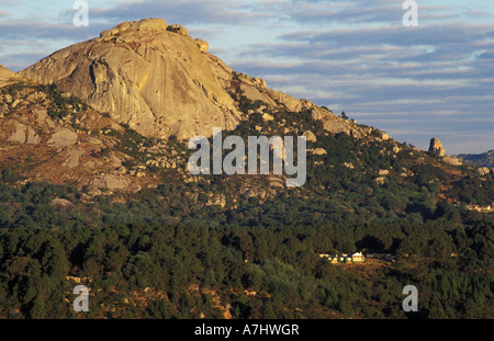 Landschaft mit Granitfelsen Nyanga Eastern Highlands Simbabwe Stockfoto