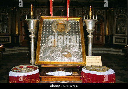 Innenraum Exponate, Sankt-Nikolaus-Kirche, Kotor, Montenegro, Jugoslawien Stockfoto
