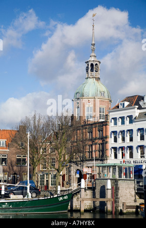 Historische Groothoofdspoort in Dordrecht, Holland Stockfoto