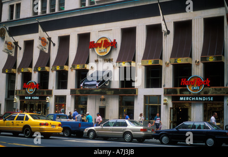 Hard Rock Cafe auf der 57th Street in New York Stockfoto