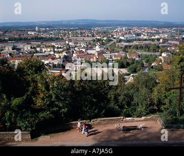 Stadtpanorama von Homburg (Saar) Im Saarland Stockfoto