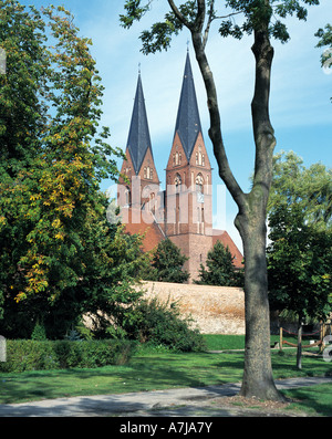 Klosterkirche des Dominikanerklosters in Neuruppin, Ruppiner See, Brandenburg Stockfoto