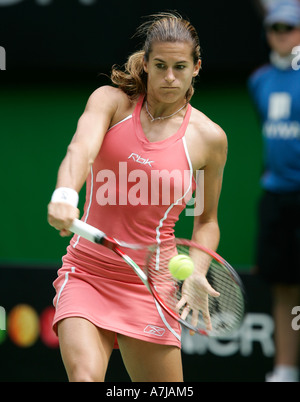 Amelie Mauresmo aus Frankreich bei den Australian Open in Melbourne / Australien. Stockfoto