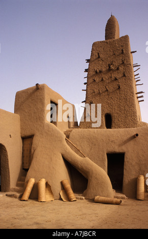 Djingareiber Moschee wurde im Jahre 1325 erbaut und ist ein UNESCO-Welterbe, Timbuktu, Mali Stockfoto