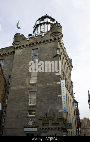 Camera Obscura und Aussichtsturm auf der Royal Mile Edinburgh Schottland UK Stockfoto