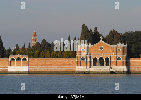 Venedig San Michele Friedhof Insel in der Lagune Venedig Italien Stockfoto