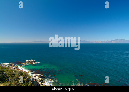 Blick auf False Bay in der Nähe von Halbinsel Millers Point Cape Provinz Südafrika Stockfoto