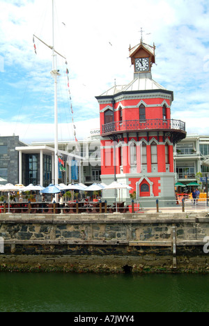 Hafen Kapitäne Clock Tower und Office V und Waterfront-Kapstadt-Südafrika Stockfoto