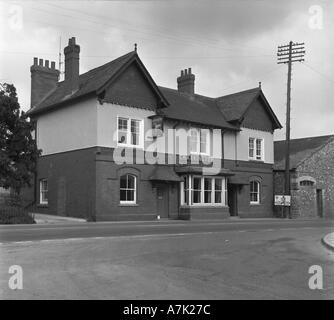 Jetzt abgerissen White Horse Mangold Somerset England vor 1975 in 6 x 6 Reihe 0021 Stockfoto