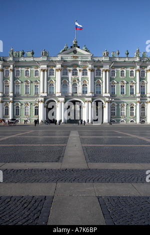 Der Winterpalast, Bestandteil der Eremitage, St. Petersburg, Russland-Architekt: Bartolomeo Rastrelli Stockfoto