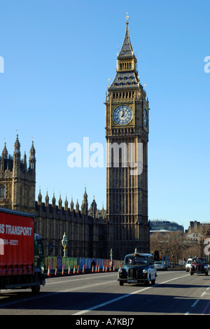 Big Ben, Teil der Häuser von Parlament, London. Stockfoto
