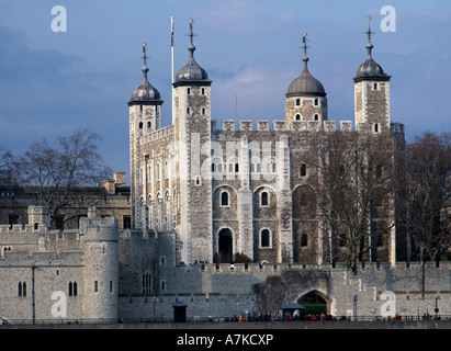 Der White Tower, Tower of London, London. 1078. Architekt: Gundulf, Bischof von Rochester Stockfoto