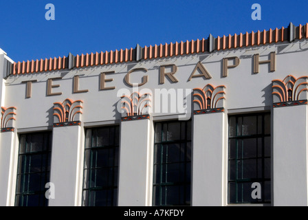 Art Deco Daily Telegraph Gebäude Tennyson Street Napier Nordinsel Neuseeland Stockfoto