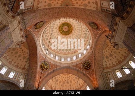 Decke der Yeni Camii neue Moschee Eminönü Istanbul Türkei Stockfoto