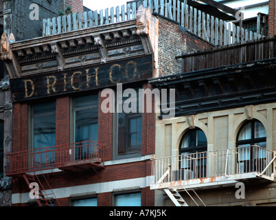 Loft-Gebäude im Abschnitt Soho von New York City Stockfoto