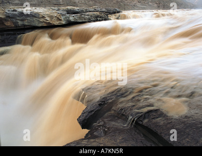 Hukou Wasserfall, Shann'xi Stockfoto