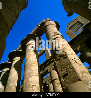 Karnak Ägypten Hypostyle Halle großen Tempel des Amun Stockfoto