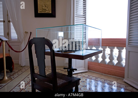 Ernest Hemingways erhaltene Zimmer im Hotel Ambos Mundos in Havanna Kuba Stockfoto