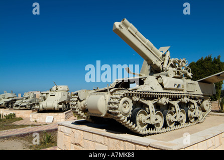 Deutsche 150mm Haubitze, El Alamein Kriegsmuseum, El Alamein, Ägypten Stockfoto