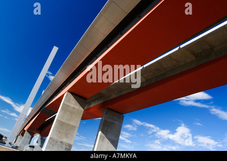 Strukturen / Melbournes "Bolte Bridge" Melbourne Victoria Australien. Stockfoto