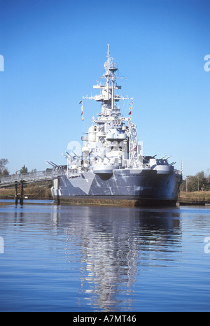 Wilmington, NC, USA Schlachtschiff USS NORTH CAROLINA Stockfoto