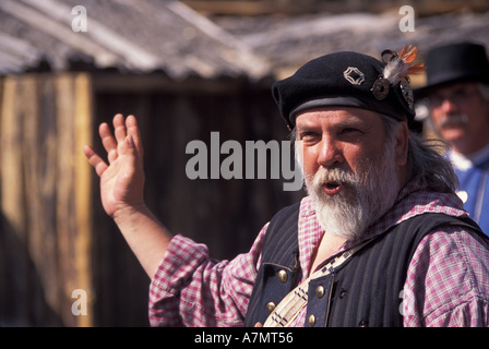 USA, ND, Lewis und Clark Trail, Washburn, Dolmetscher bei Fort Mandan, 1804-05 Stockfoto