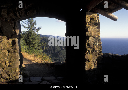 USA oder Ruhestand, Cape Perpetua Scenic Area West Tierheim übersehen Stockfoto