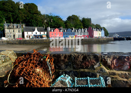 Blick vom Kai in Tobermory Isle of Mull berühmt als Standort für BBC-Fernsehserie für Kinder Stockfoto