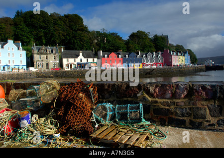 Blick vom Kai in Tobermory Isle of Mull berühmt als Standort für BBC-Fernsehserie für Kinder Stockfoto