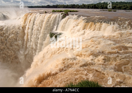 Brasilien-Argentinien-Panama Grenze Iguazu Nationalpark Iguazu Wasserfälle Stockfoto