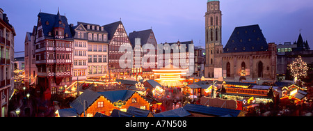 Deutschland Frankfurt Römer Weihnachtsmarkt Stockfoto