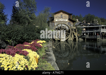 N.a., USA, Tennesee, Pigeon Forge. Dollywood Grist Mill, Dollywood Amusement Park Stockfoto