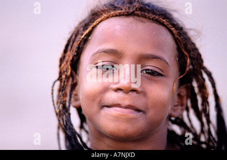 Djibouti, Aden Bucht, Obock, Afar Kind portrait Stockfoto