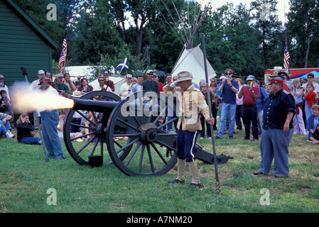 NA, USA, WA, Fort Walla Walla Museum, Lewis & Clark Tage, Feuer! Stockfoto