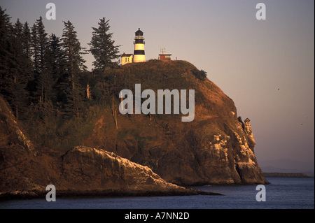 N.a., USA, Washington, Illwaco, Fort Canby St. Park, Leuchtturm Cape Enttäuschungen, Lewis und Clark Trail Stockfoto