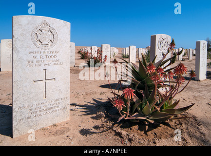 Tobruk (Commonwealth) Soldatenfriedhof, Tobruk, Libyen Stockfoto