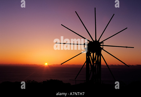 Spanien, Kanarische Inseln, Insel La Palma, Garafia Mühle Stockfoto