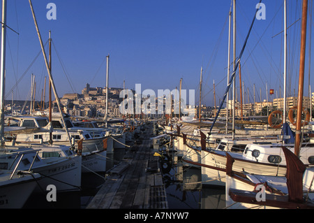 Spanien, Balearen, Ibiza Insel, die Hauptstadt Eivissa Stockfoto