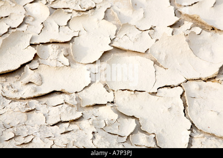 Verbrannte und rissige trockene Erde Oberfläche im April, Grafschaft Dorset, England, UK Stockfoto