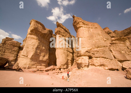 König Salomons Säulen Arava-Wüste negev Stockfoto