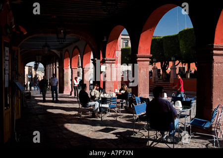 Jardin Principal, San Miguel de Allende, Guanajuato Zustand, Mexiko Stockfoto