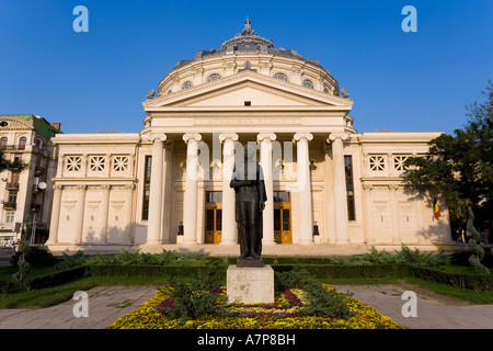 Rumänisch Athenaeum Konzertsaal, Piata George Enescu, Bukarest, Rumänien Stockfoto