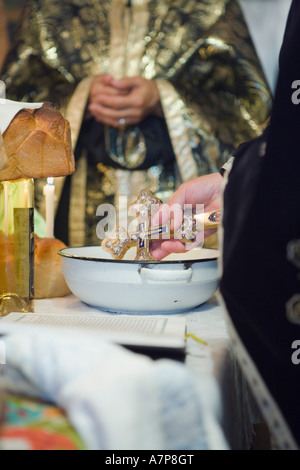 Beerdigung Zeremonie, Maramures, Siebenbürgen, Rumänien Stockfoto