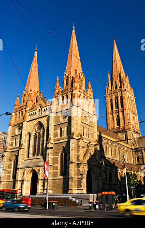 Melbourne-Architektur / St.Paul's Kathedrale in Melbourne Victoria Australien. Stockfoto