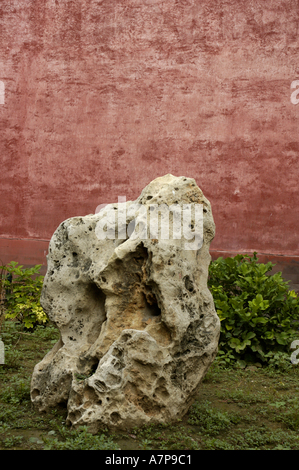 China Peking Chinesisch die Verbotene Stadt Rock im kaiserlichen Garten Stockfoto