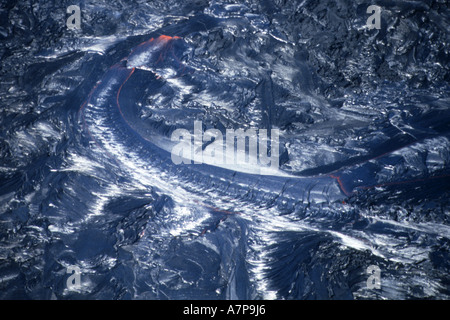 Lava auf Big Island, USA, Hawaii Stockfoto