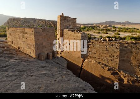 antiken Staudamm von Marib Nordjemen watergate Stockfoto