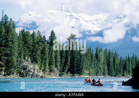 Kanada, Alberta, die Rockies, Banff Nationalpark, rafting auf dem Fluss Bug Stockfoto