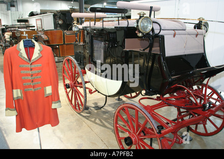 Leesburg Virginia, Loudoun County, Morven Park, Winmill Carriage Collection, Tom Thumb Miniature Coach, verwendet von Barnum & Bailey Circus Performer Mitte 180 Stockfoto